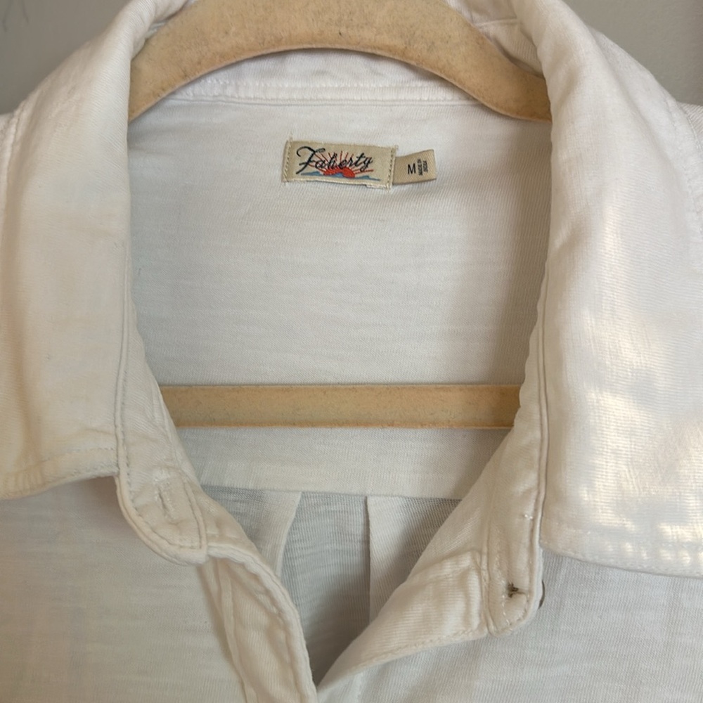 Faherty White Button-Down Shirt - Picture 2 of 3